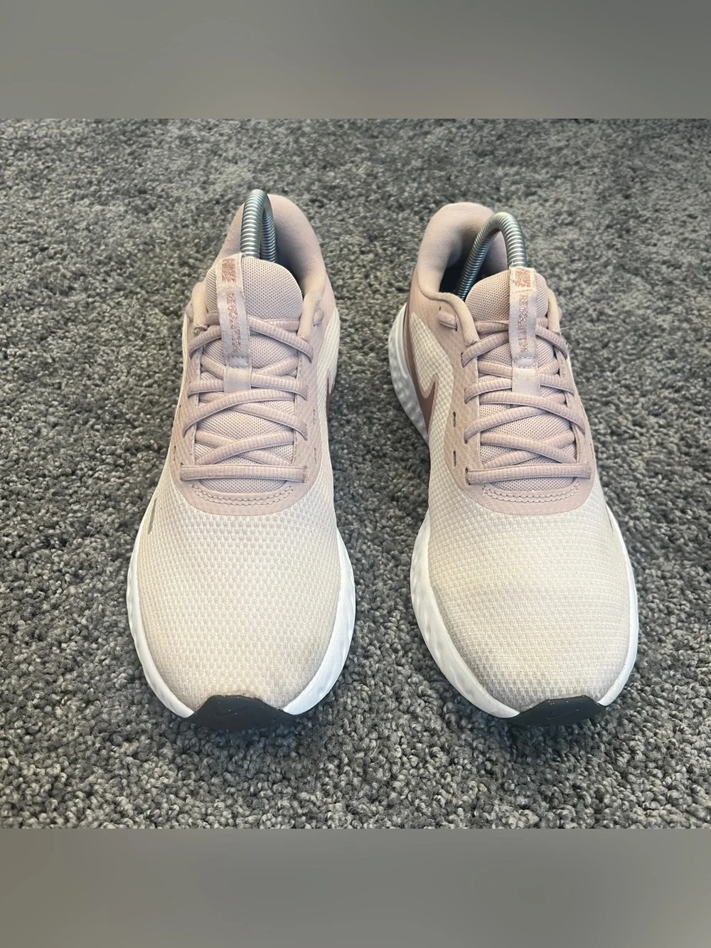 Nike Women's Running Shoes Pink Tan Swoosh
